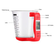 Kitchen Scales Digital Beaker Temperature Measurement Cups Electronic Tool Scale